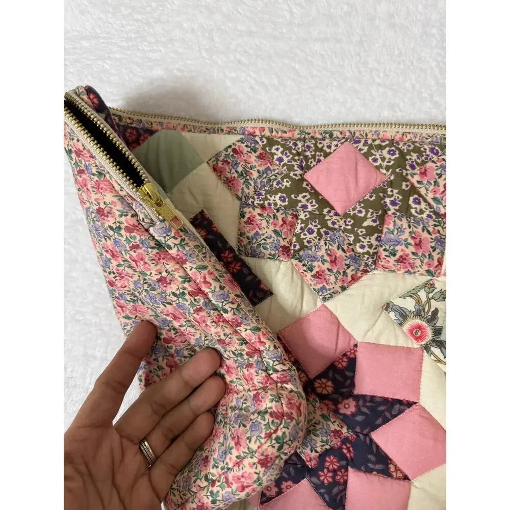 Louise Misha Hoa Floral Patchwork Quilted laptop Sleeve